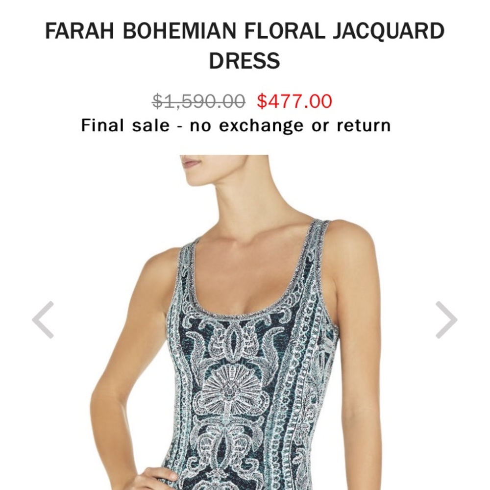 FARAH BOHEMIAN FLORAL JACQUARD DRESS